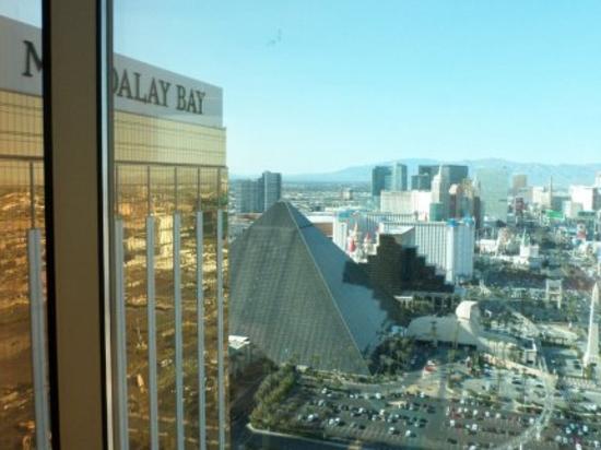 Trip Advisor image of the view from the 32nd floor of the Mandalay Bay Hotel in Las Vegas