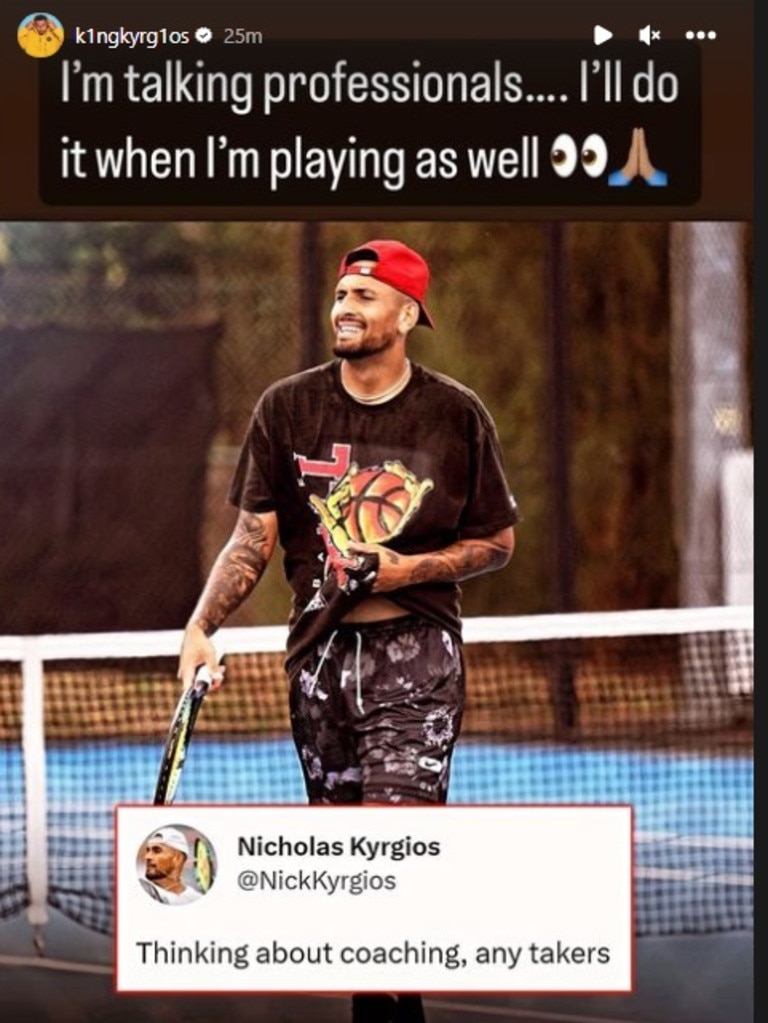 Tawaran kepelatihan Nick Kyrgios dari Ben Stiller membuat penggemar tenis bingung