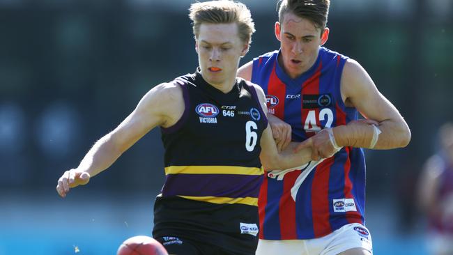 Charlie Spargo in action for the Murray Bushrangers. Picture: Stuart Milligan