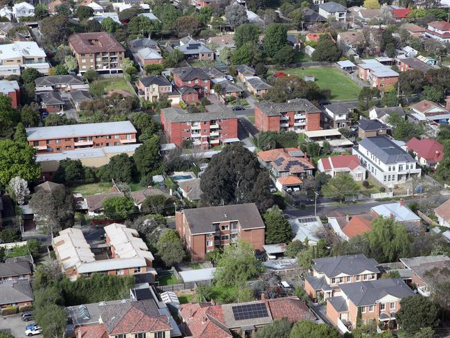 MELBOURNE, AUSTRALIA - NewsWire Photos, SEPTEMBER 21, 2023. Victorian Premier, Daniel Andrews, holds a press conference in Box Hill where he talked on fast tracking homes and housing developments.Generic view of houses in Box Hill.  Picture: NCA NewsWire / David Crosling