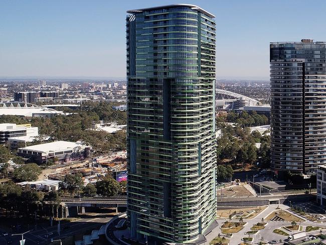 Not all the residents of the Opal Tower at Sydney Olympic Park have been allowed to return home. Picture: Bates Smart 