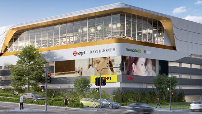 An artist’s impression of what The Glen shopping centre will look like after its renovation.