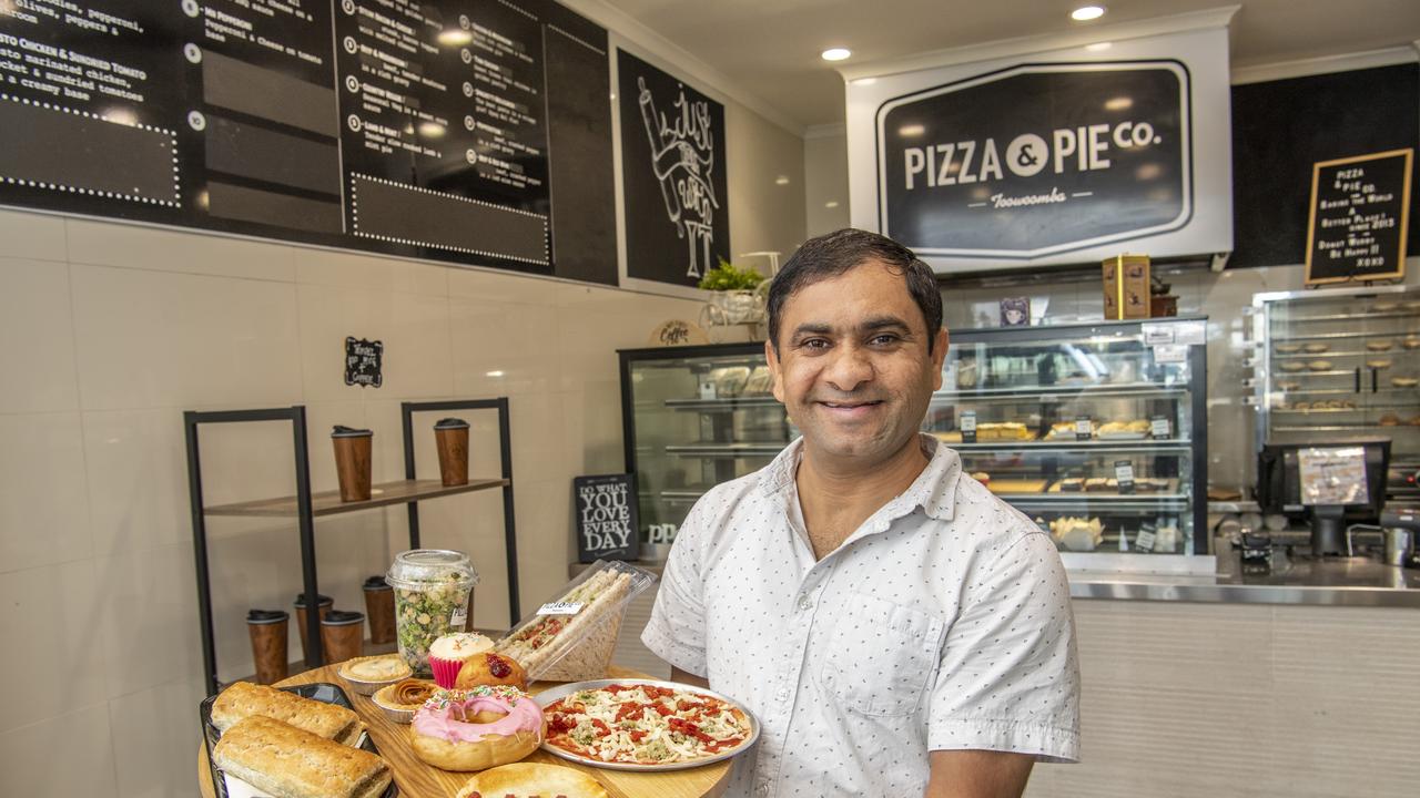 Rakesh Patel is the new owner of the Pizza &amp; Pie Co in Margaret St. Friday, April 30, 2021. Picture: Nev Madsen.