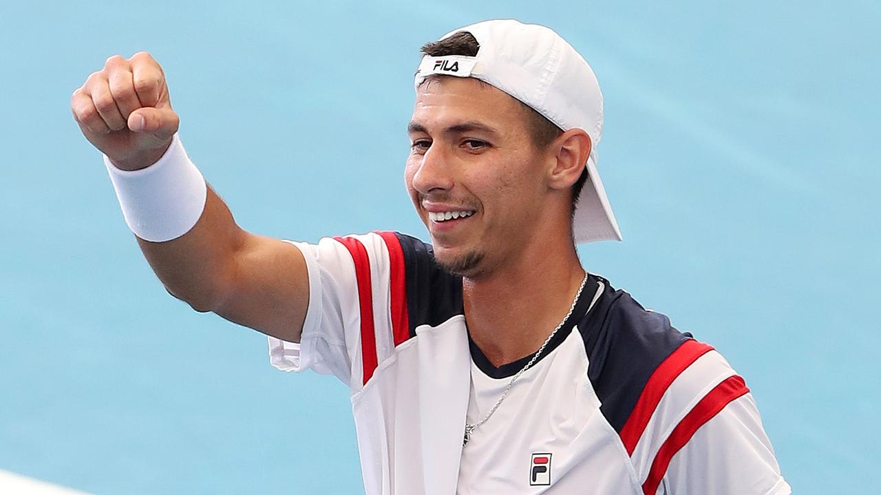 Alexei Popyrin claimed a monster win. Photo by Sarah Reed/Getty Images