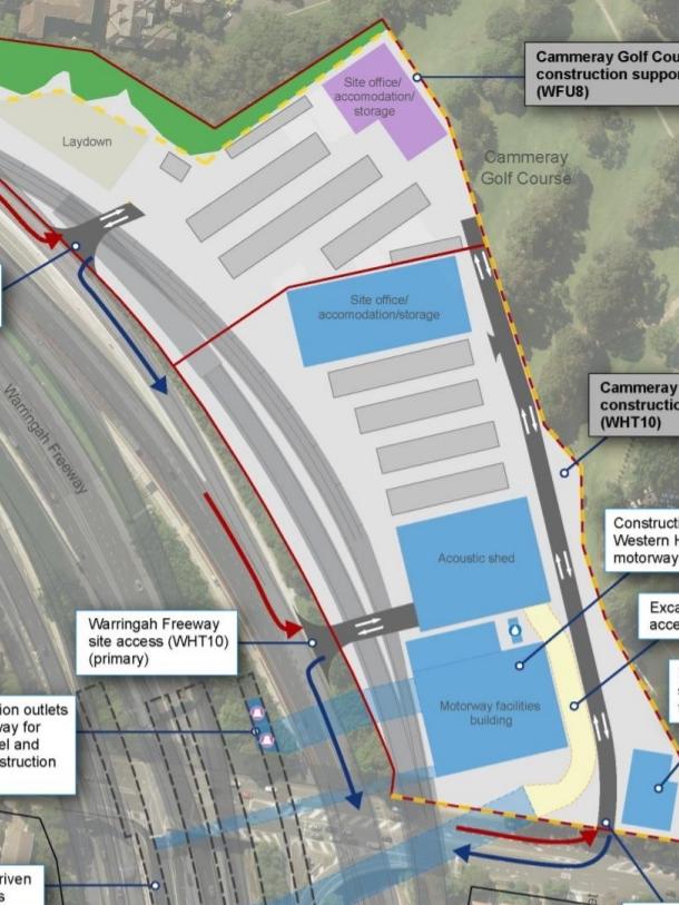 A photo showing the amount of land permanently acquired at the site.