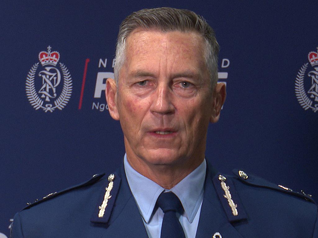 NZ Police Commissioner Mike Bush told reporters the accused terrorist was on his way to carry out a third attack. Picture: Daniel Hicks/AAP
