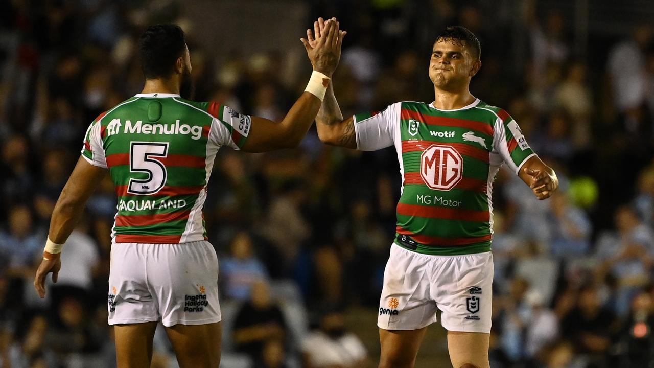 The Rabbitohs have an awful recent record against Penrith, but fullback Latrell Mitchell thinks the premiers might be vulnerable this week. Picture: NRL Photos
