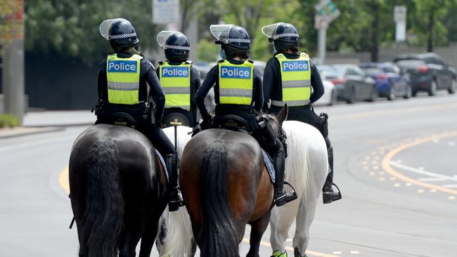 Exemptions only apply to police with a medical issue. Picture: Andrew Henshaw