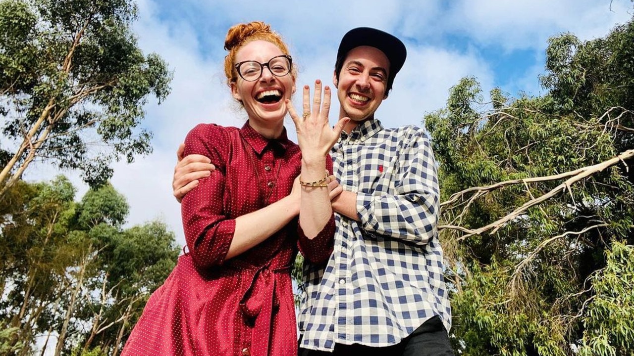 Yellow Wiggle Emma is engaged.