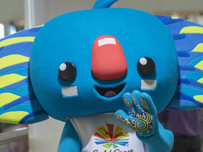 Commonwealth Games mascot Borobi at Brisbane International Airport, Brisbane, Queensland, Saturday, December 24, 2017. (AAP Image/Glenn Hunt) NO ARCHIVING