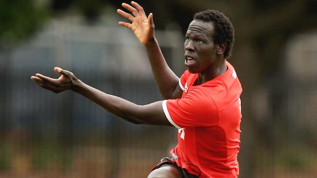 Aliir Aliir at Sydney training. Picture: Mark Evans