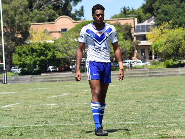 Jope Rauqe had two tries for Canterbury. Picture: Sean Teuma