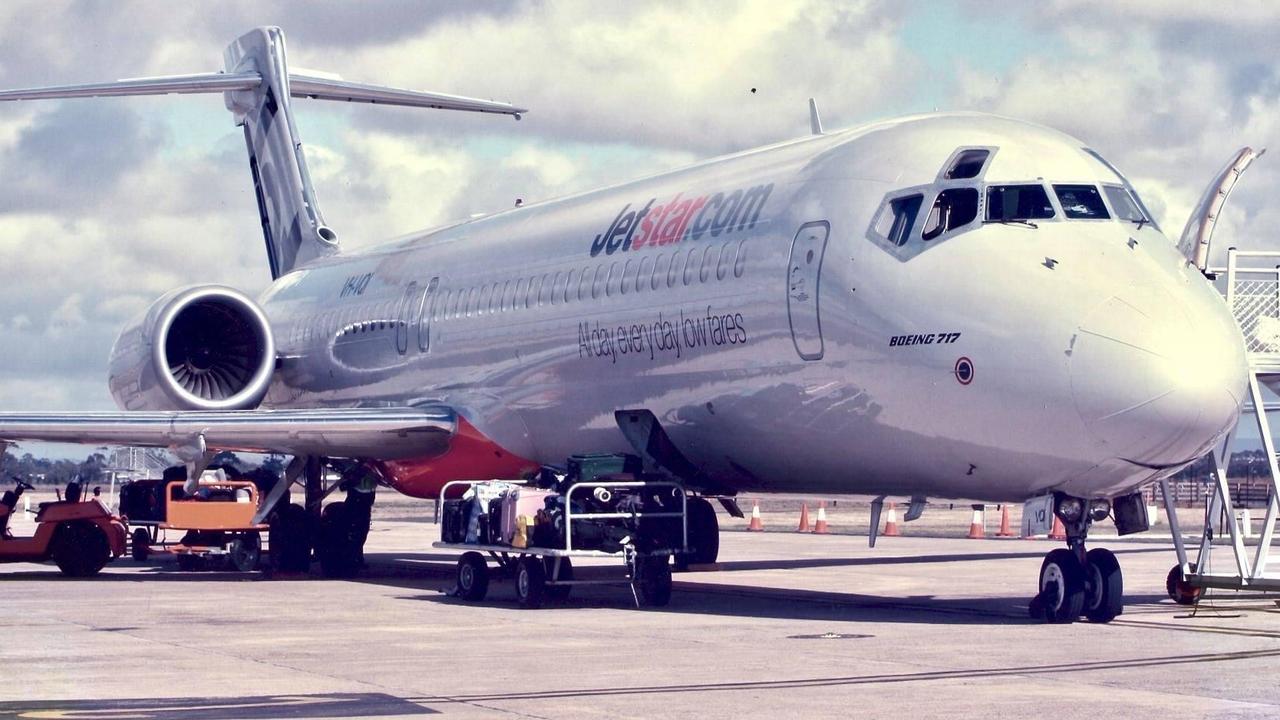 The aircraft operated Jetstar’s first flight between Melbourne and Launceston on the day the budget airline started flying. Picture: Supplied