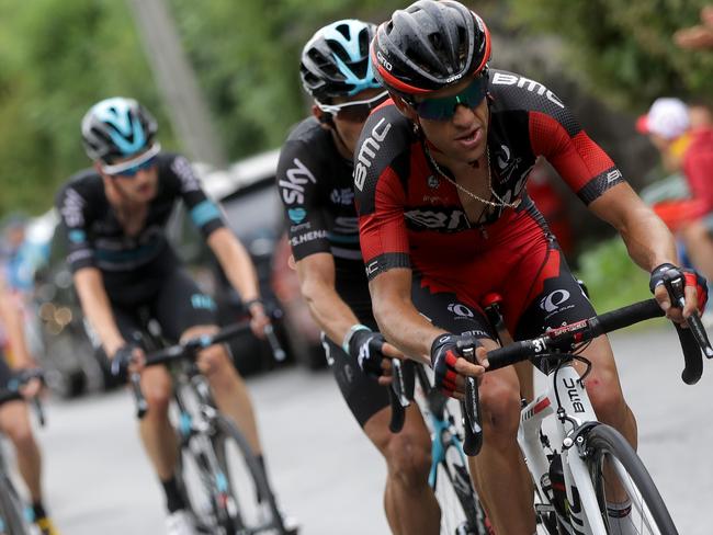 LE BETTEX, FRANCE - JULY 22: Richie Porte of Australia riding for BMC Racing Team rides in the peloton during stage ninteen of the 2016 Le Tour de France, a 146km stage from Albertville to Saint Gervais Mont Blanc on July 22, 2016 in Le Bettex, France. (Photo by Chris Graythen/Getty Images)