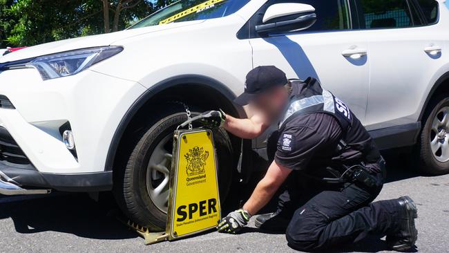 SPER officers clamped and seized vehicles in Mackay, St Helens Beach, Cannonvale, Jubilee Pocket and Sarina to ensure compliance. Picture: Contributed