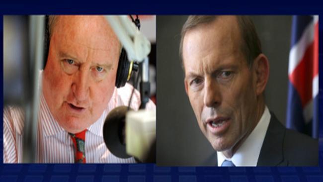 Abbott lectured by Alan Jones over renewable energy