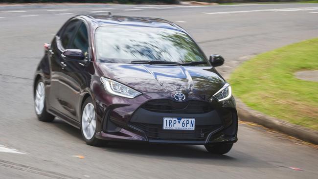 Toyota has gone all in on safety for the new Yaris. Photo taken by Thomas Wielecki