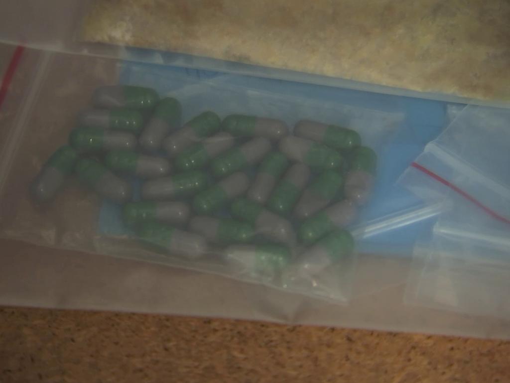 Some of the MDMA capsules seized by police on the Central Coast yesterday. 