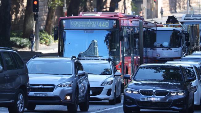 SYDNEY, AUSTRALIA - NewsWire Photos APRIL 26, 2021: Pictured are morning commuters near Central railway station in Sydney. Picture: NCA NewsWire / Dylan Coker