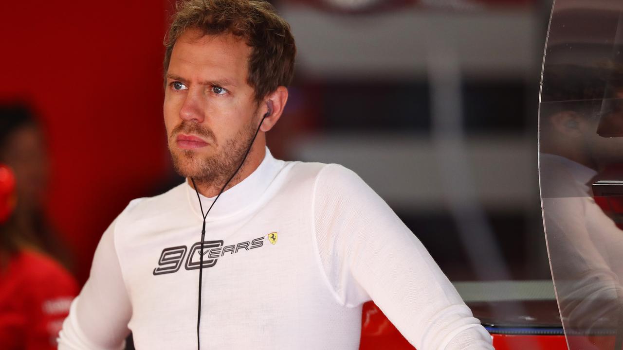 Sebastian Vettel is not impressed. Photo by Lars Baron/Getty Images.