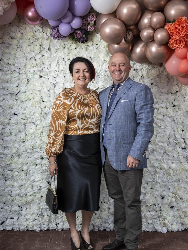 Carmel Wilkinson and Craig Wilkinson. Hobart Cup 2024. Picture: Caroline Tan