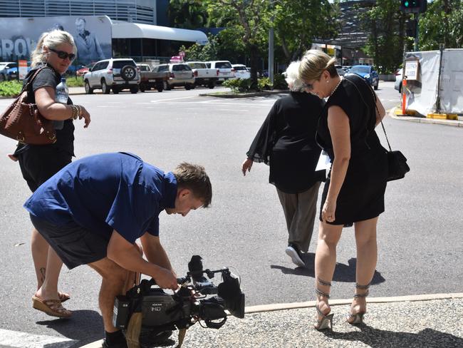 Suzi Milgate models her good court shoes for the cameras. Picture: Elise Graham