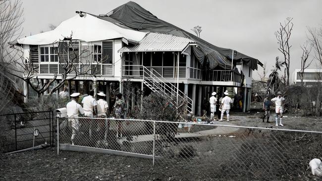 Admiralty House days after the cyclone.