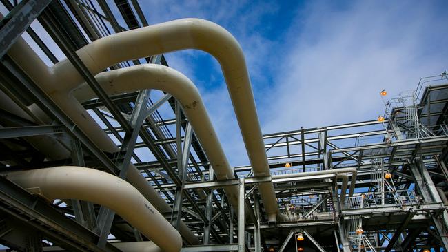 Queensland’s Curtis Liquefied Natural Gas (QCLNG) project. Picture: Bloomberg