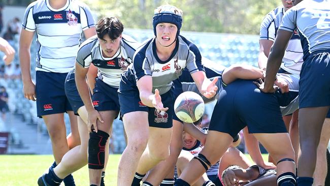 Brisbane Grey V Brisbane White u15s at Ballymore. Thursday September 21, 2023. Picture, John Gass