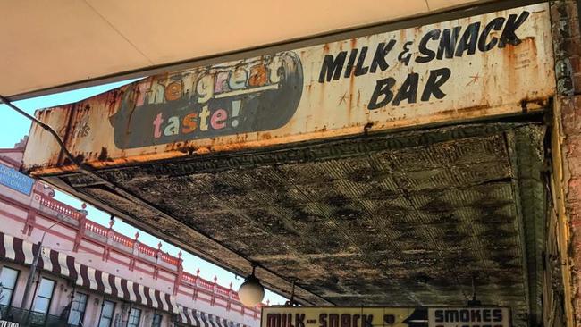 The legendary Olympia Milkbar on Parramatta Rd at Annandale which is being closed down by the local council after it declared the building to be derelict. Pic: Olympia Milkbar Facebook page