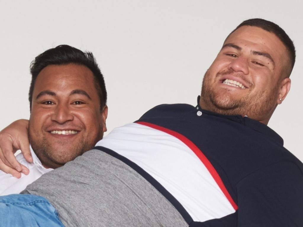 Aussie UFC Heavyweight fighter Tai Tuivasa is an ambassador with the large size clothing label Johnny Biggs. Picture: Esteban La Tessa