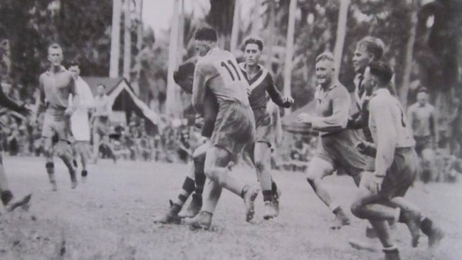 The Queensland ‘Cameroons’ in action against New South Wales in what could be the first Origin match.