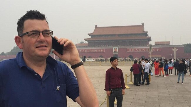 Victorian premier Daniel Andrews is off to China this week without inviting the media. Picture: Supplied