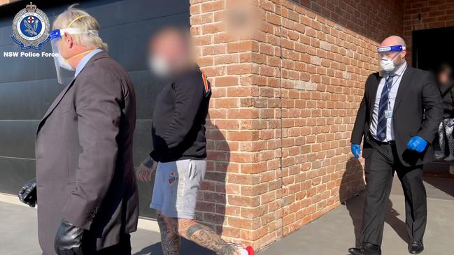 An alleged senior Comanchero outlaw motorcycle gang member was one of three Illawarra men charged with supplying drugs across NSW in September. Picture: NSW Police