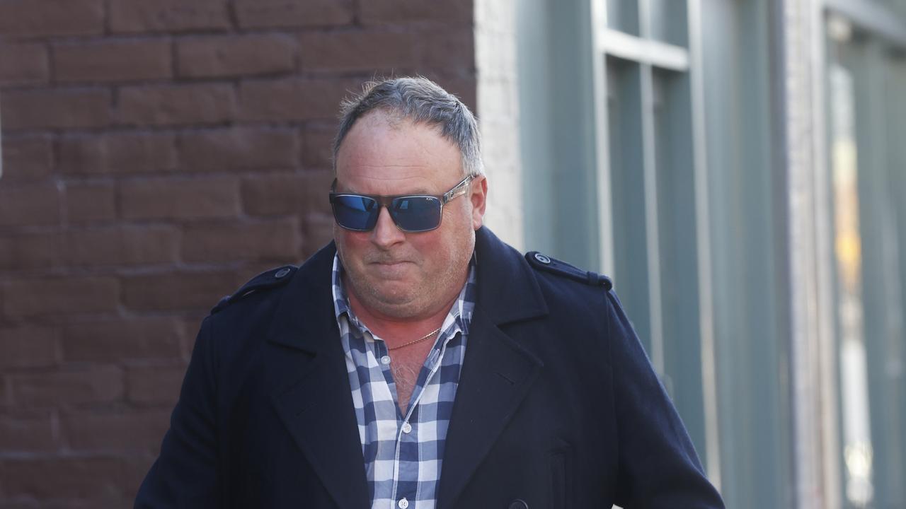 Ashley David Hallam at Hobart Magistrates Court is charged with one count of making or reproducing a bestiality product and one count of possessing a bestiality product, being a video of sexual activity between a person and a brown trout. Picture: Nikki Davis-Jones