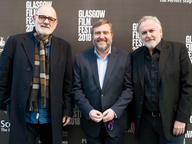 Stephan Wellink, festival director Allan Hunter and co-producer Robert de Young at the 2018 Glasgow Film Festival.