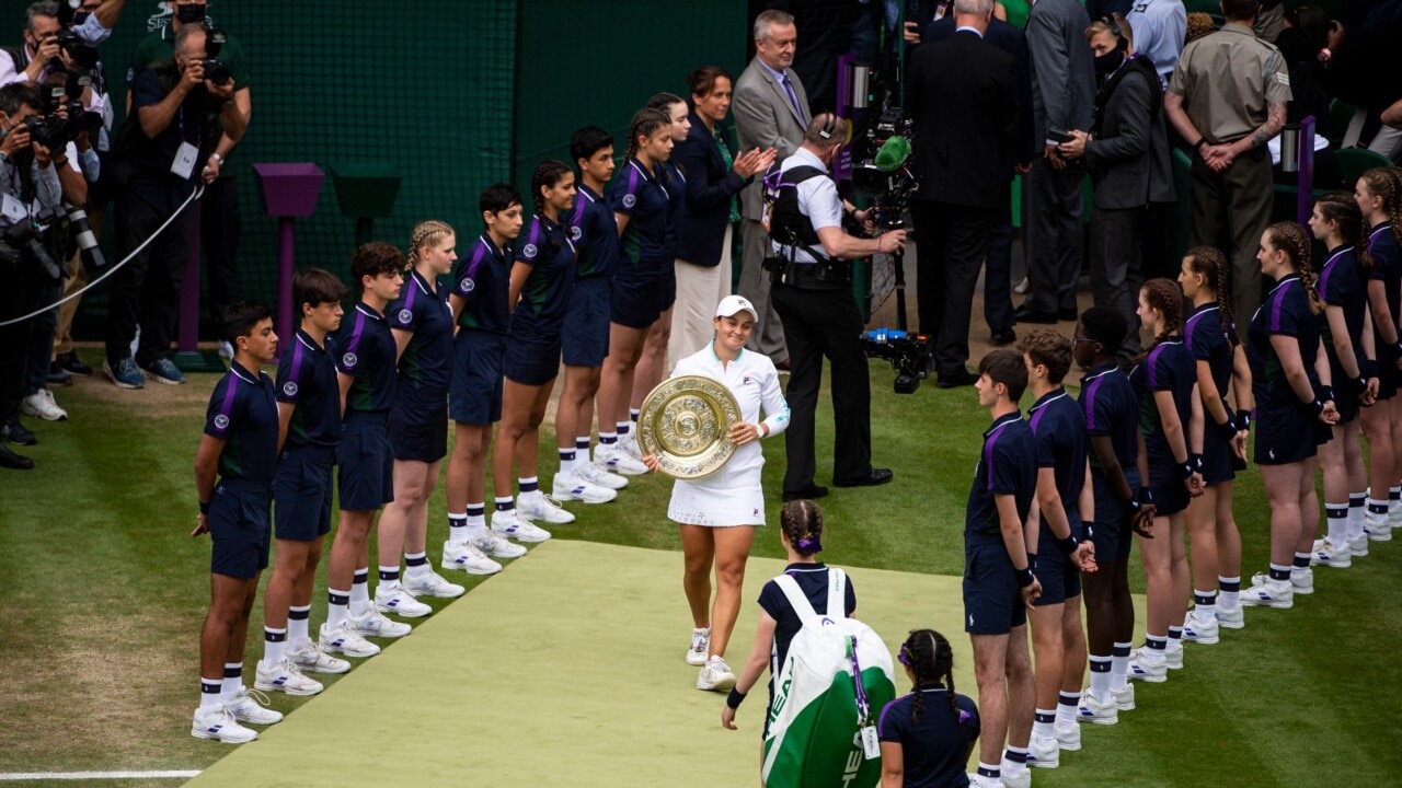 Ashleigh Barty wins first Wimbledon title on idol Cawley's anniversary