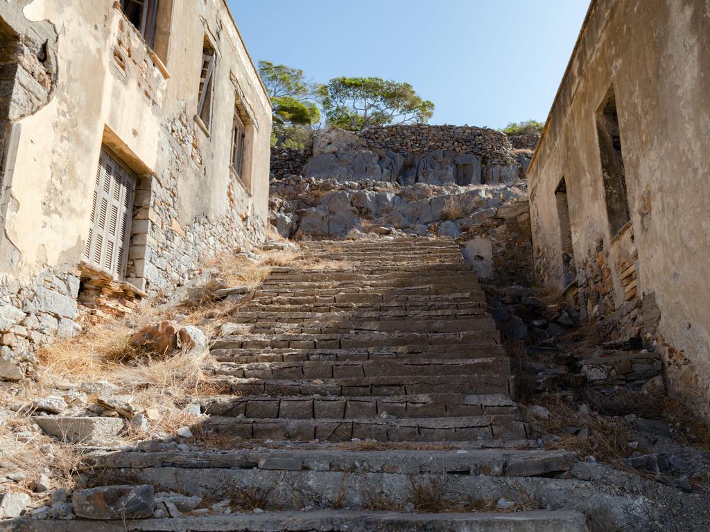 A staircase leading up among old buildings on the island. Picture: Alamy