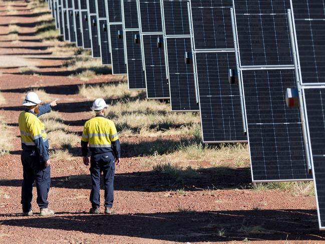 The Dugald River Solar Farm on the southern outskirts of Mount Isa, close to the Boulia-Mount Isa Highway.