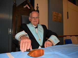 MURILLA MASTER: Ben Rees at the Murilla Masonic Lodge'S 100th Birthday celebrations. Picture: Kate McCormack