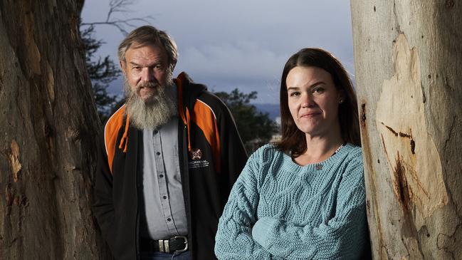 Scott Wilson with his daughter, reformed addict Jasmin Wilson. Picture: Matt Loxton