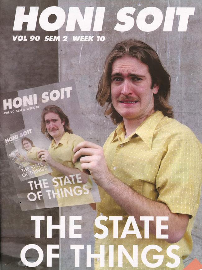 Sydney University’s student newspaper Honi Soit. Picture: Supplied