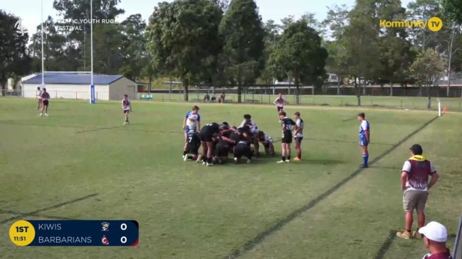 Replay: Qld Kiwis v Qld Barbarians (U18 Boys) - Pacific Youth Rugby Festival Day 3