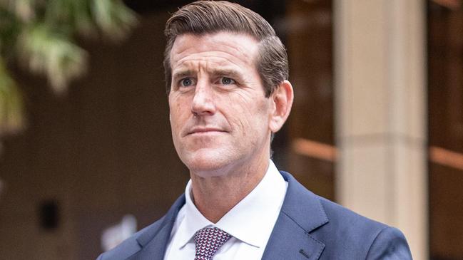 SYDNEY, AUSTRALIA - NewsWire Photos MARCH 17, 2022: Ben Roberts-Smith leaves the Federal Court in Sydney. Picture: NCA NewsWire / Christian Gilles