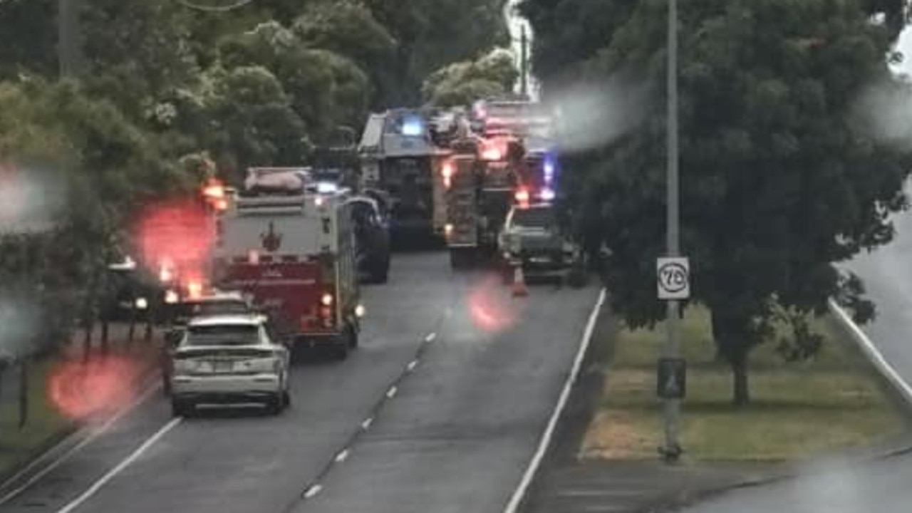 Man fights for life after car crash into tree