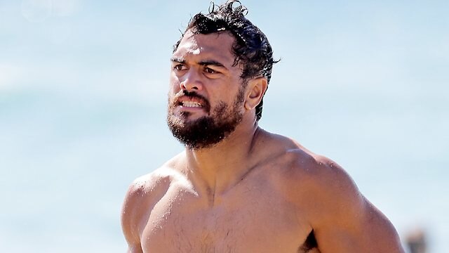 Karmichael Hunt at a Gold Coast Suns recovery session.