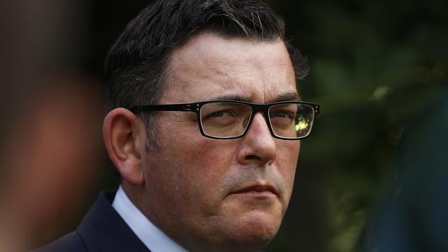 Victorian Premier Daniel Andrews in Melbourne on Thursday. Picture: Getty Images