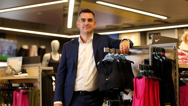 Super Retail CEO Anthony Heraghty, in Rebel store. Picture: Jane Dempster/The Australian.