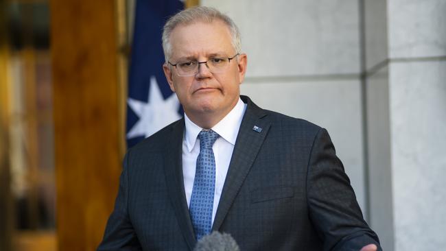 “Our plan to grow our economy has always been about getting off peoples’ backs, not getting on them”, said Scott Morrison, who has batted away suggestions the government will lift taxes in the upcoming budget to help pay for additional spending in the aged care sector. Picture: NCA NewsWire / Martin Ollman