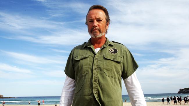 Singer Steve Killeby from the band 'The Church' on Bondi Beach in Sydney. The band initially did not like the sound of their 1998 hit song 'Under The Milky Way'.